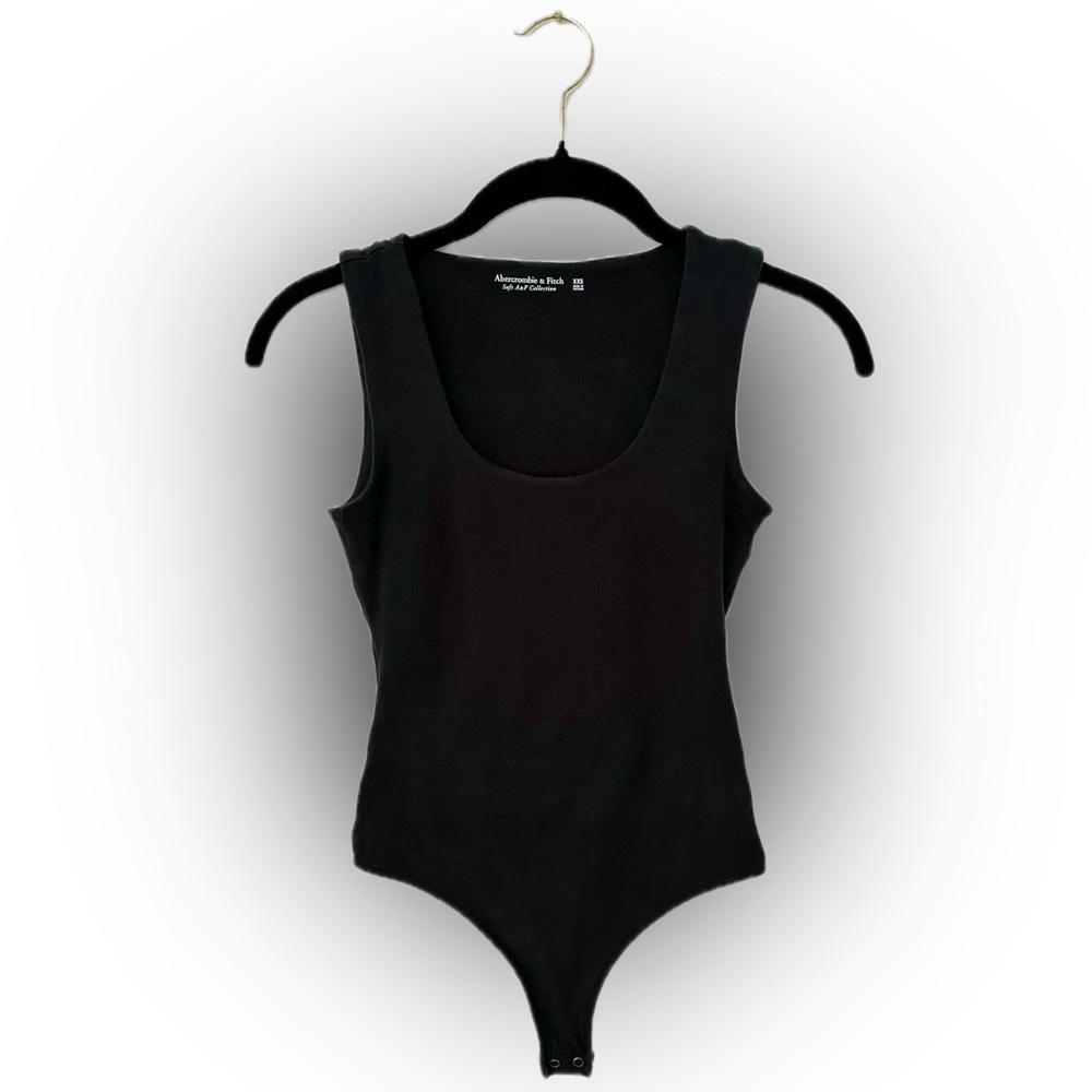 Abercrombie & Fitch Cotton Blend Scoopneck Tank Top Bodysuit